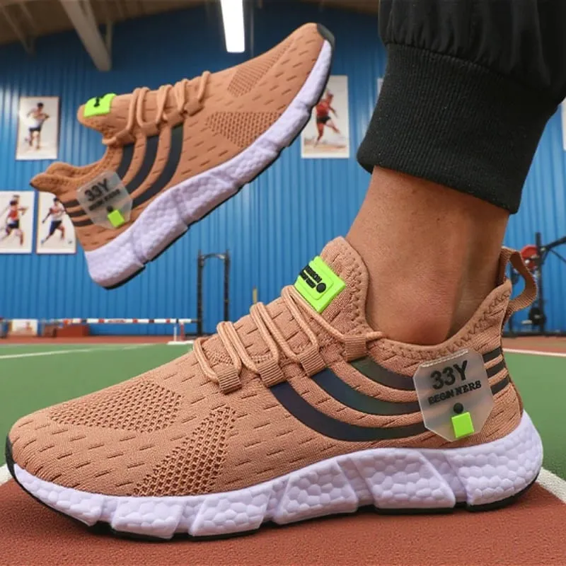 Tênis de malha masculino leve confortável macio respirável tênis de corrida atlético tenis multi colorido sapatos de caminhada — image 3