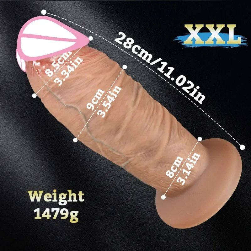 Long Penis Big Dick Super Realistic Thick Dildos Silicone Anal Dildo Vaginal Expander Adult Sex Toy Female Masturbation Buttplug — image 8