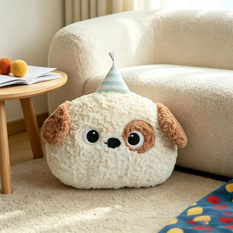 Cute Cartoon Animal Plush Pillow Soft Fluffy Pig Frog Cat Fox Sheep Kawaii Stuffed Cushion For Sofa Bedroom Home Decor Gift — image 16