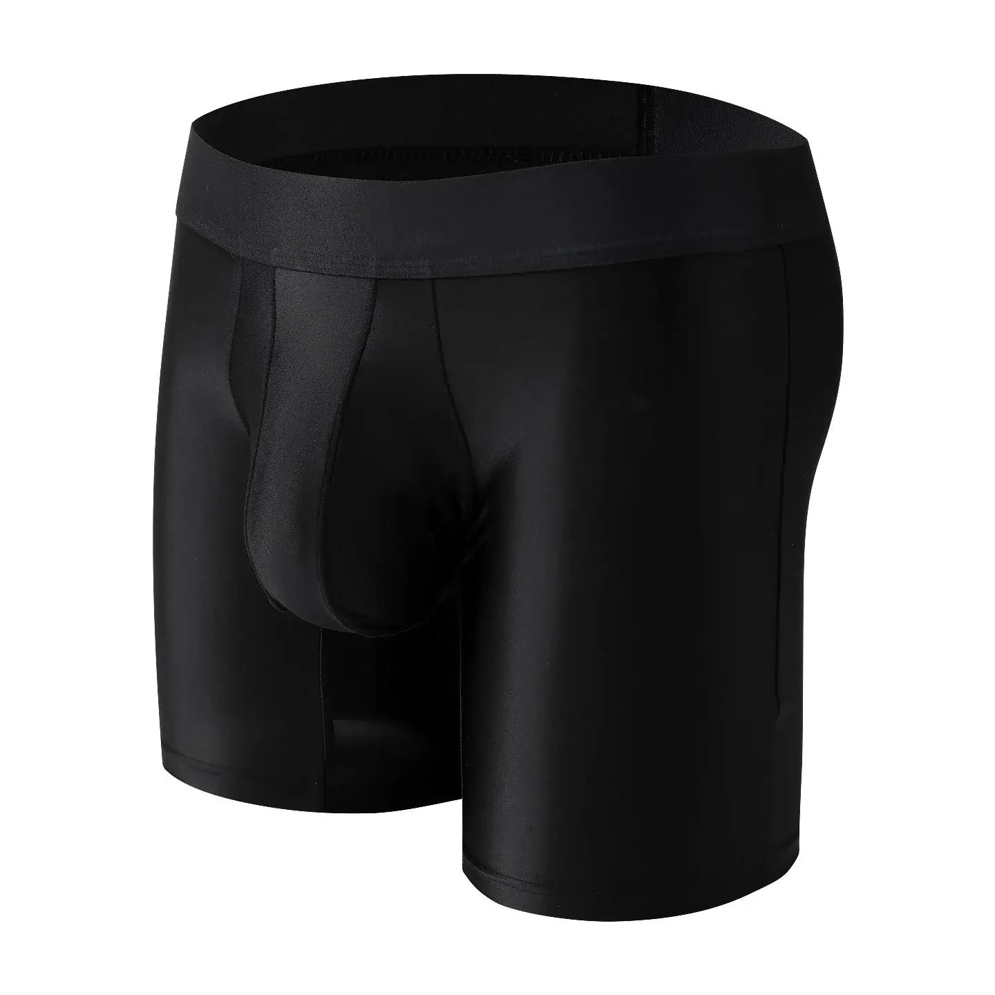 Sous-vêtements pour hommes Boxers Solide U Convexe Poche Culotte Homme Jambe Allongée Boxer Shorts Homme Taille Moyenne Sport Caleçon Mâle M-XXL