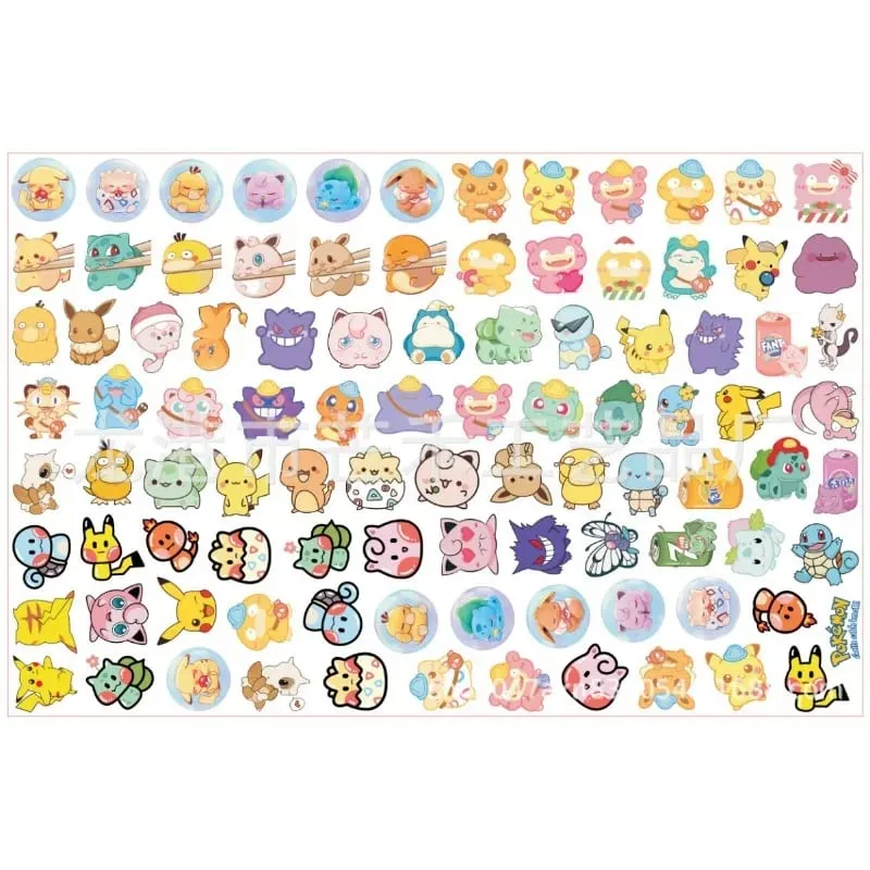 Pokemon acrilico fai da te patch ciondolo Kawaii taglio a forma speciale cartone animato anime stampa fronte-retro portachiavi materiale forcina — image 6