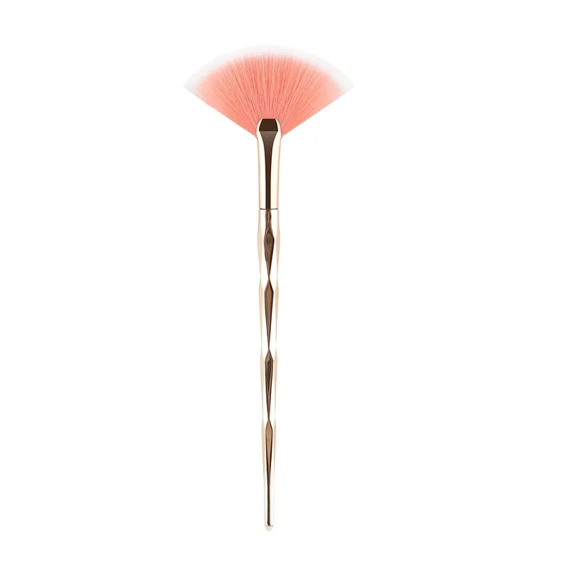 1ks Nové praktické štětce na obličej Vějířové štětce na make-up Měkké přenosné štětce na masky Kosmetické pomůcky pro dámy Dívky Nail Charm Beaut