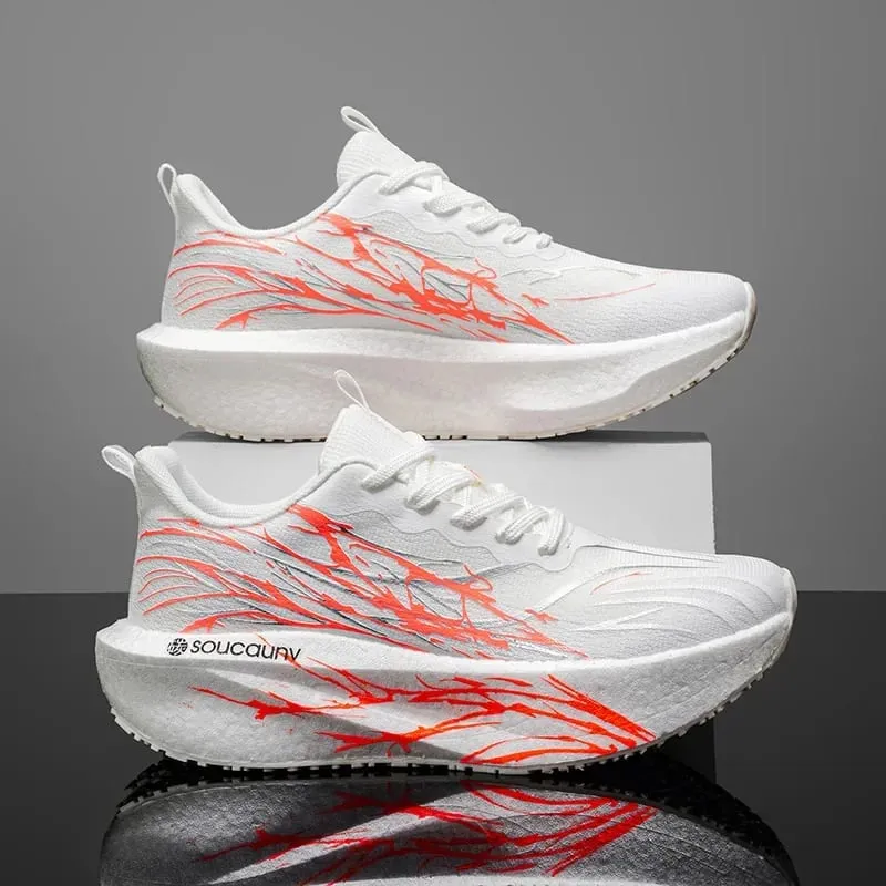 Marathon hommes chaussures de course léger femmes confortable athlétique antidérapant baskets carbone conseil spécialité sport respirant — image 9