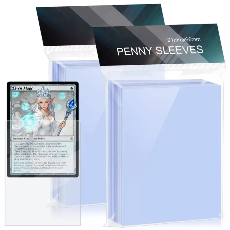 Confezione da 100 custodie trasparenti per carte collezionabili con custodia protettiva per il gioco Pokemon TCG Yugioh Baseball Sports Card — image 1
