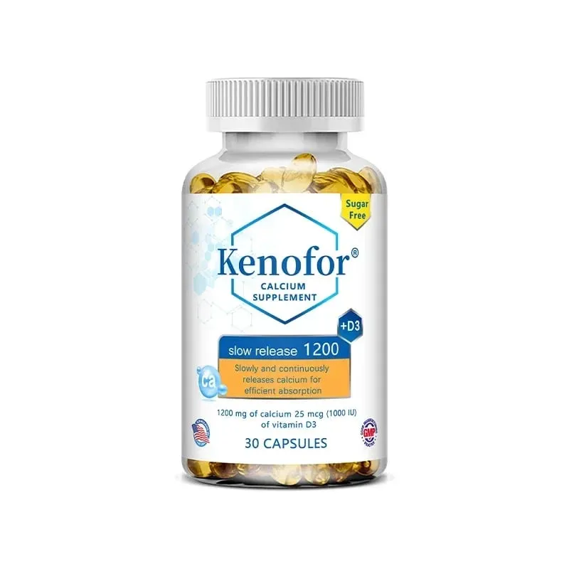 Supplément de calcium à libération prolongée de 1 200 mg avec vitamine D3 pour soutenir la santé des os musculaires et du système digestif — image 8