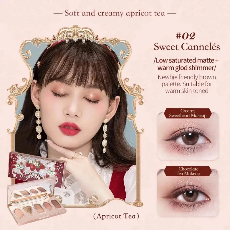 Flower Knows Makeup Full Set Moonlit Mermaid Eye Shadow Palette Matte Blush และ Lipgloss Flowerknows Kit กระเป๋าแต่งหน้าสำหรับผู้หญิง — image 6