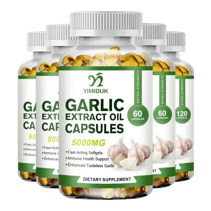 Capsules d'extrait d'huile d'ail biologique, améliore l'immunité, améliore la fonction cardiovasculaire, augmente le niveau de glutathion, détox cellulaire — image 11