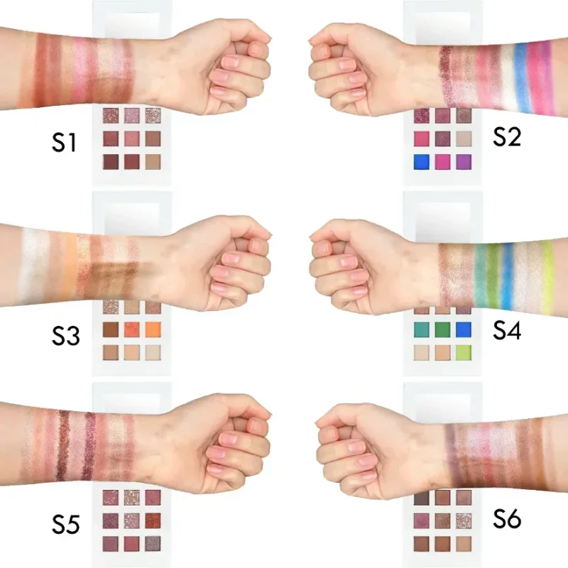 Fard à paupières scintillant à haute pigmentation, cosmétiques mats, Palette de fards à paupières personnalisés, maquillage végétalien, offre spéciale — image 6
