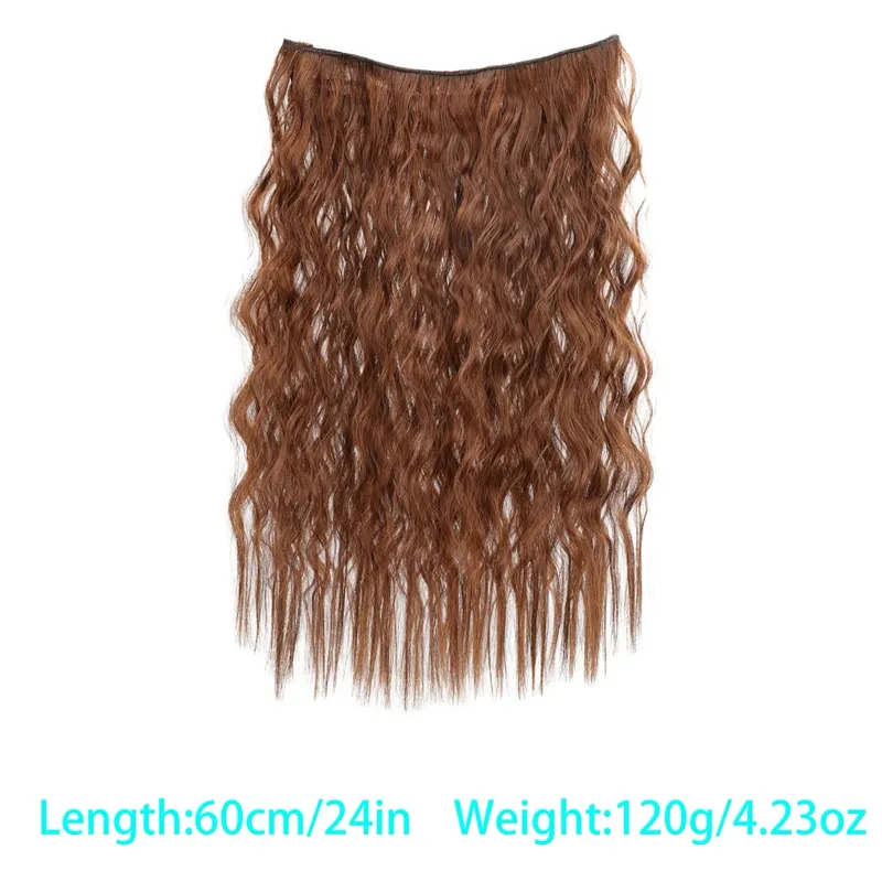 Synthetic corn beard curly hair extensions in three sizes wig head covers full top hair covers replacement for women's wigs — image 11