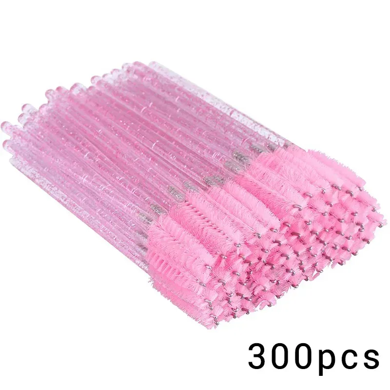 100/300Pcs Disposable Eyelash Mascara Brushes for Eye Lashes Extension Eyebrow and Makeup Lash Spoolies Wands — image 14