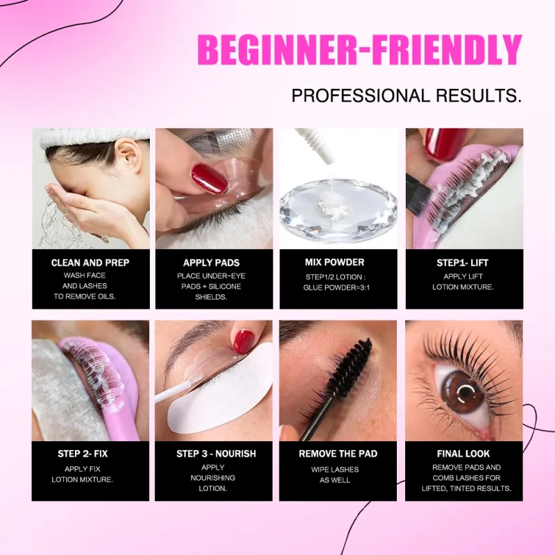Neues Upgrade-Premium-Lash-Lift-Dauerwellen-Set, langlebig, 6–8 Wochen, voluminöse, lockige Wimpern, professionelles Beauty-Make-up-Zubehör — image 7