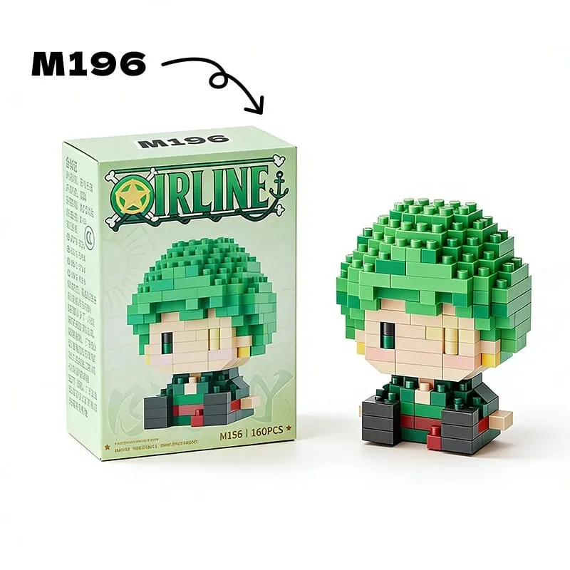 Anime Building Block Chopper Buggy Montage Micro Building Block Zoro Robin Karaktärsmodell Minitegelstenar Figurleksaker till present
