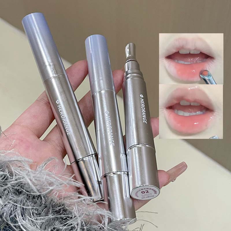 Cermin Esensi Berair Lip Gloss Tahan Lama Tidak Lengket Lipstik Cair Menepuk Jelly Lip Glaze Makeup Pelembab Warna Bibir — image 7