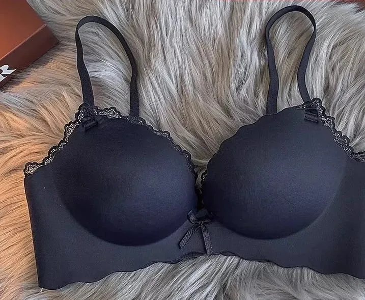 Set reggiseno push up da donna di vendita caldo Set di lingerie comfort anti-cedimento con supporto wireless senza soluzione di continuità S-XLAB per l'uso quotidiano delle giovani donne — image 12