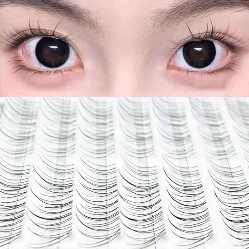 Air Ultralight ขนตา DIY ขนตากลุ่มธรรมชาติสด C Curl 9-11 มม.สีดำ Lash EXTENSION Flying Eye Lashes — image 5
