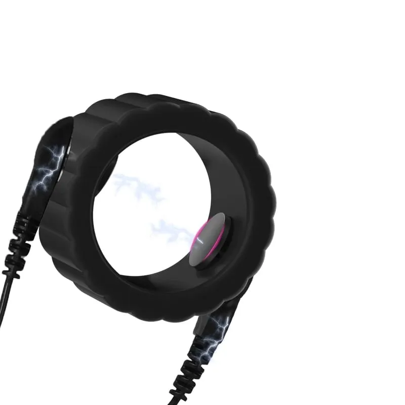 Anneau de pénis à choc électrique, électrostimulation du pénis, anneaux de Massage, jouets à thème médical pour hommes, accessoires de produits sexuels pour adultes — image 32