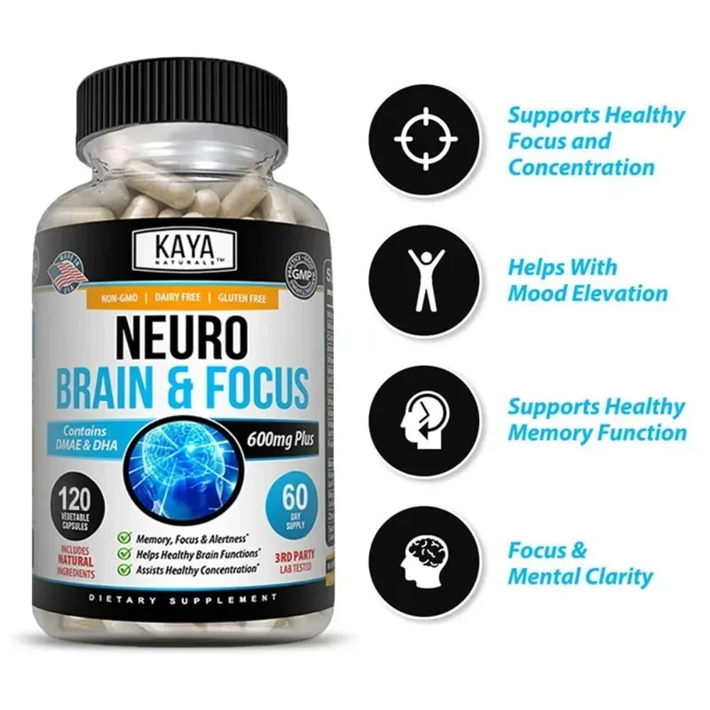 Neuro Brain for Memory & Focus - Nootropic Brain Support Supplement Focus & Concentratie & Cognitieve Functie — image 4