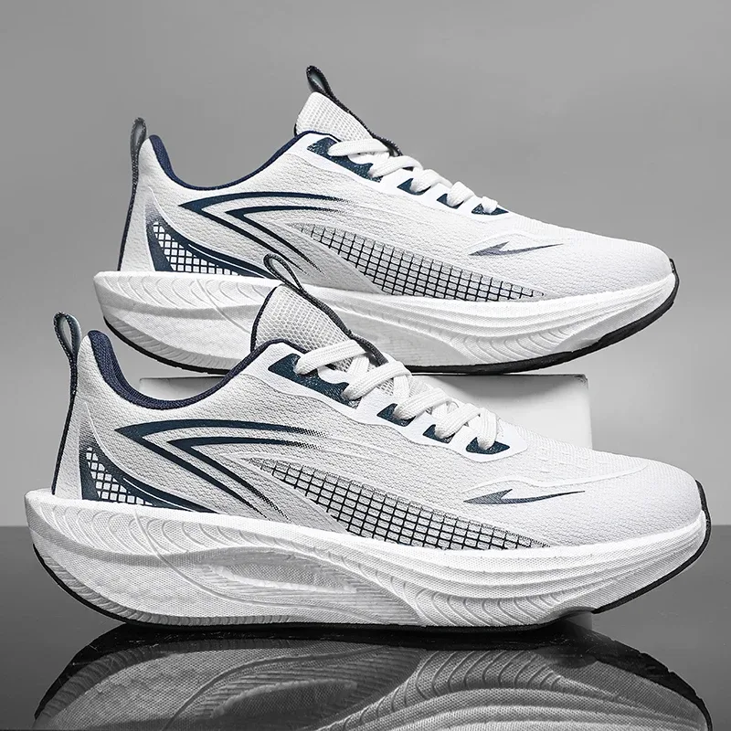 Lette løbesneakers til mænd Carbon Board Specialty Marathon Mænd Sport Åndbar Gå Atletisk Skridsikre sneakers Mand — image 4