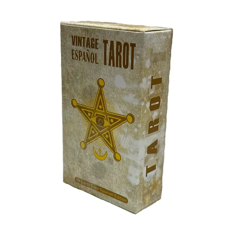 78ks Vintage tarotové karty Španělská edice Desková hra Věštění balíček pro začátečníky Oracle balíček — image 3