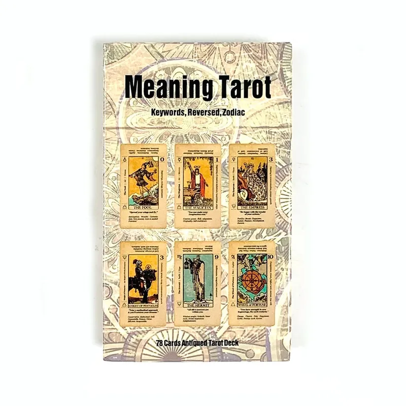 Maksud Dek Tarot 78 Kad Dengan Kata Kunci Maksud Pada Kad Permainan Kad Ramalan Ramalan Untuk Pembaca Tarot Pemula