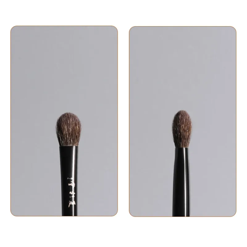 DS-02(HS) Profesionální ruční štětec na make-up Velký štětec na oční stíny Borovice Veverka Kozí srst Raw Lacquer Rukojeť štětce na make-up — image 2