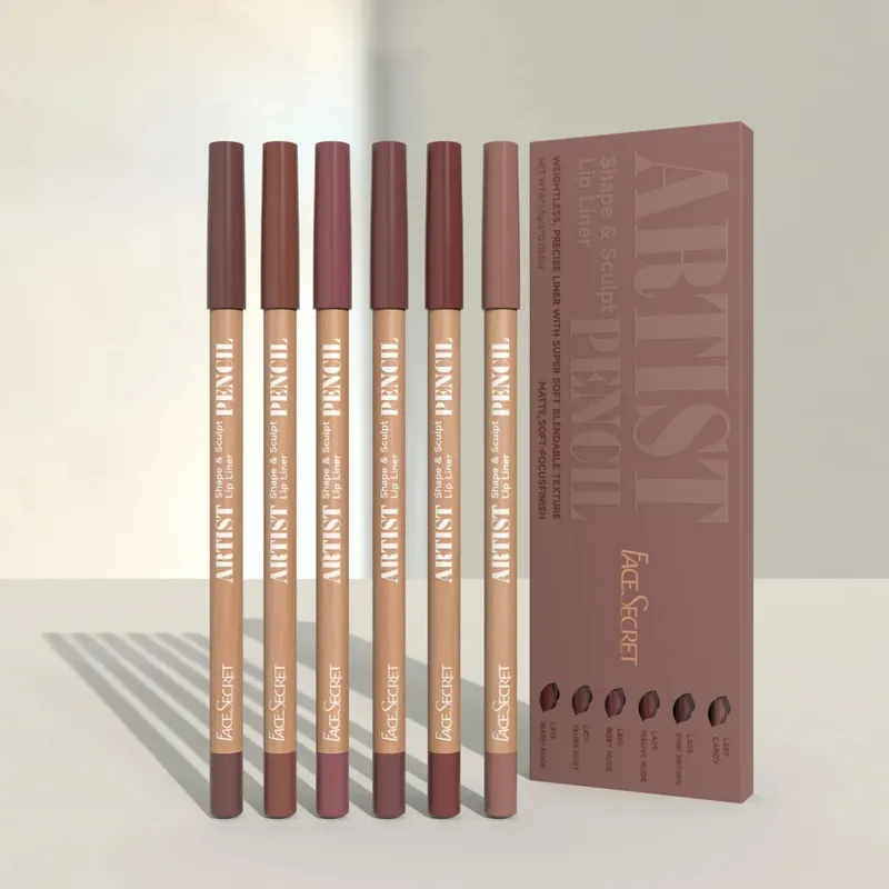 6pcs Set Nude Lip Liner Set Long-Lasting Waterproof Velvet Matte Lip Pencil Lip Makeup Berry Brown Pink — image 8