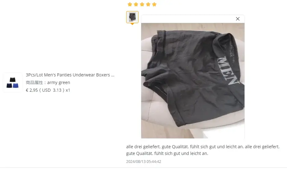 3 Cái/lốc Quần Lót Nam Quần Lót Võ Sĩ Thoáng Khí Người Boxer Chắc Chắn Quần Lót Nam Thoải Mái Thương Hiệu Quần Short Xanh Đen Quần Lót — image 5
