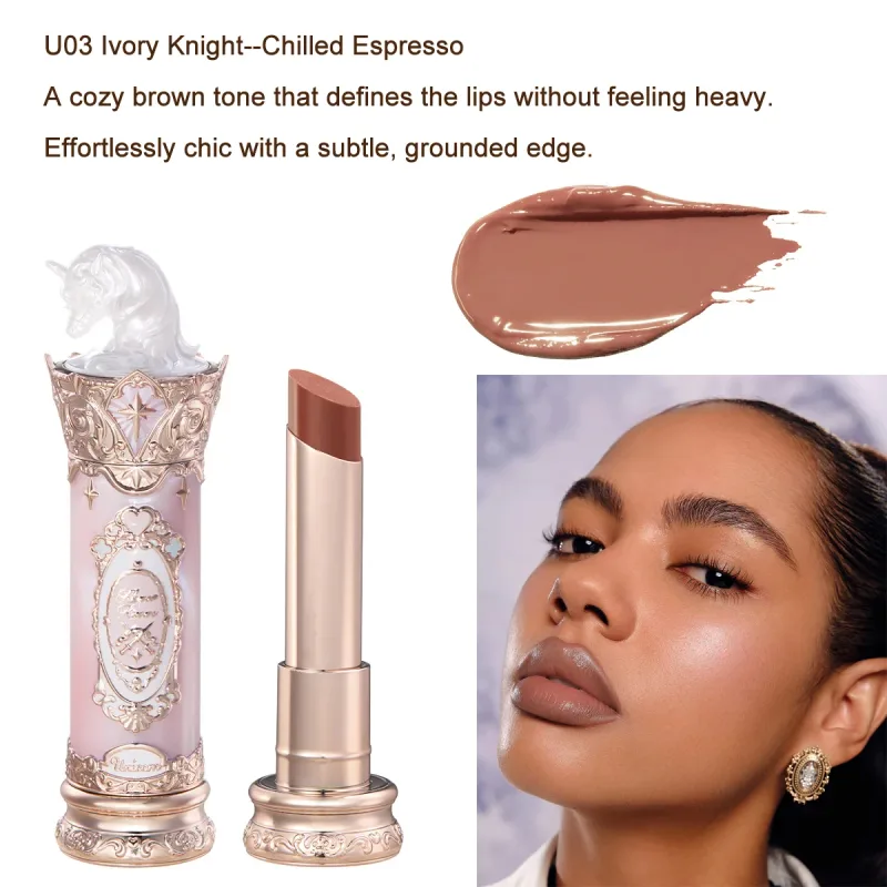 Flower Knows Knight Unicorn Set trucco Ombretto Blush Rossetto Cipria in polvere Kit di bellezza Fantasy Princess a lunga durata Cosmetici — image 19