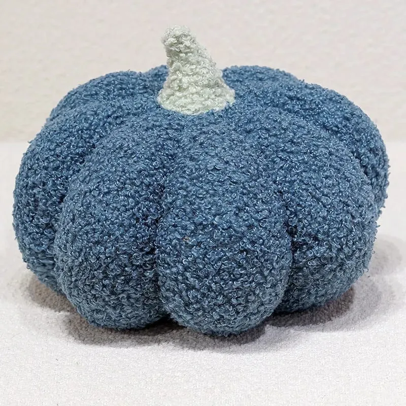 Mehrfarbiges Kürbis-Plüschkissen, weich gefülltes Kürbiskissen, Heimdekoration, süßes Plüschtier, Halloween-Geschenk, Nachttischkissen
