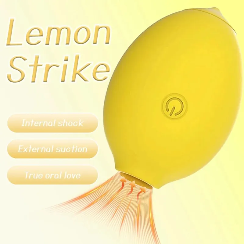 Lemon Vakum Menghisap Perangsang Klitoris dengan 10 Mod Menghisap Kuat Mainan Seks Dewasa Penggetar Oral Puting Wanita Kelentit Bergetar — image 3