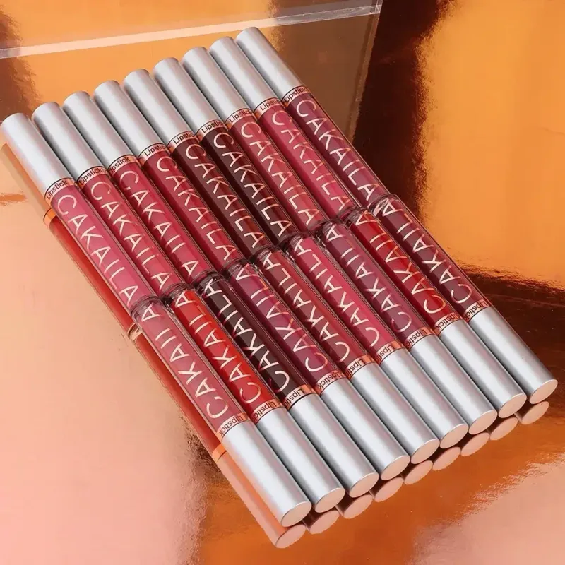 Lip Gloss Waterproof Matte Liquid Gincu Tahan Lama Baldu Lipgloss Tiub Tint Pigmen Bogel Kosmetik Makeup Bibir — image 6