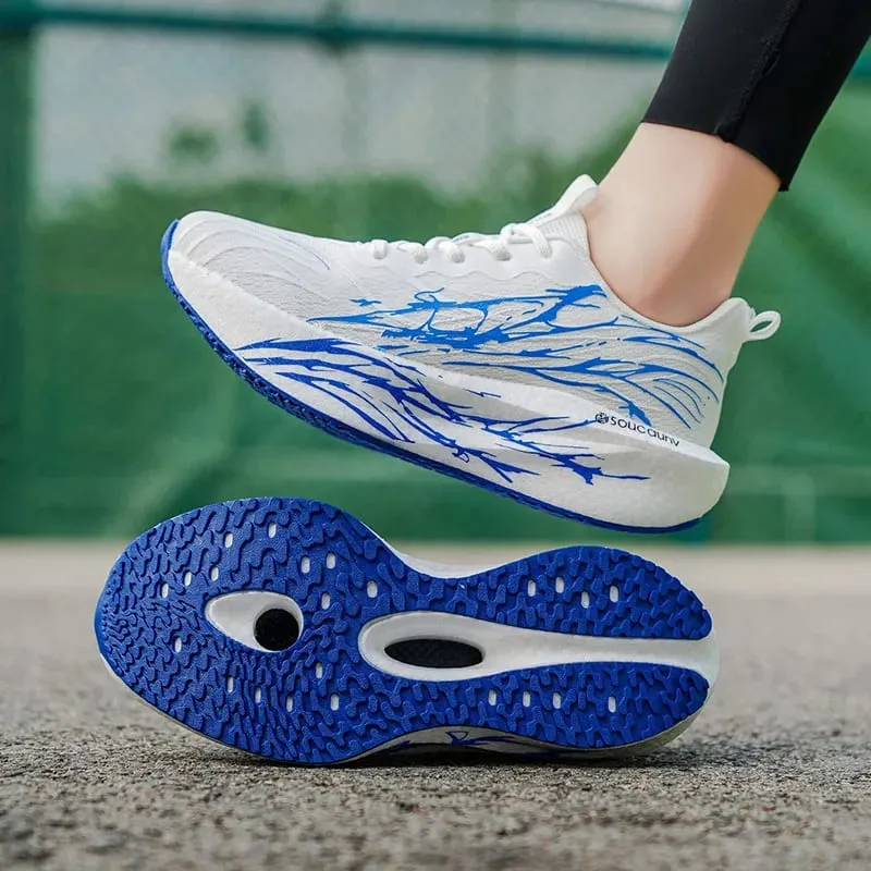 Marathon hommes chaussures de course léger femmes confortable athlétique antidérapant baskets carbone conseil spécialité sport respirant — image 6