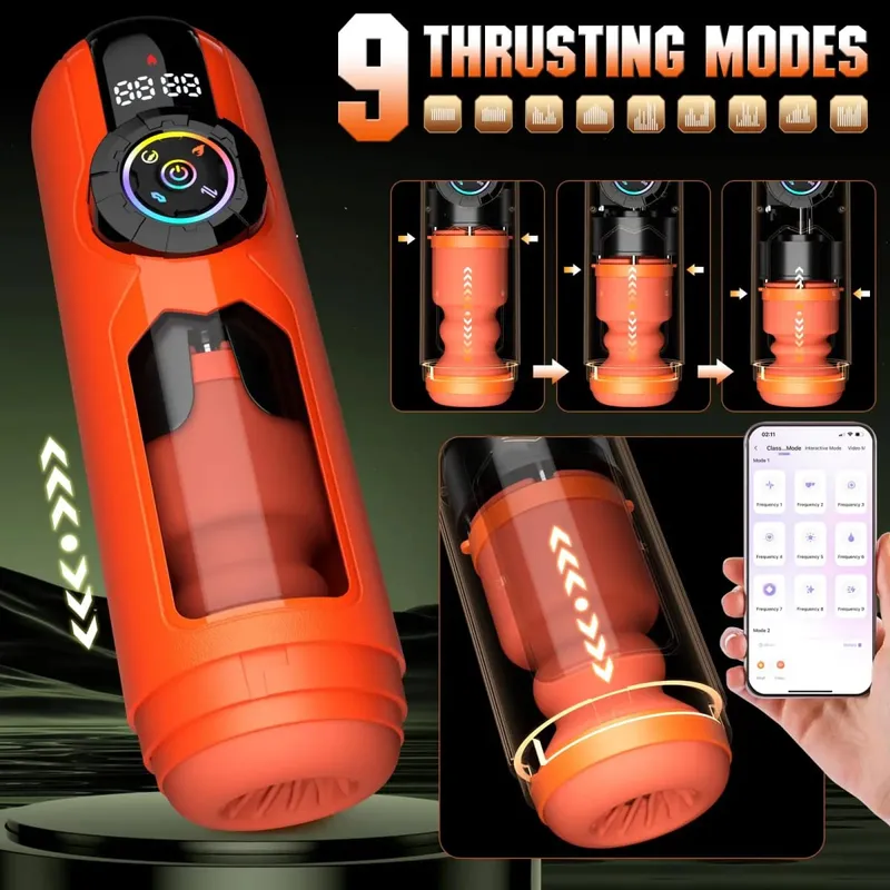 APP-kontroller Herre Automatisk Sugende Masturbator Cup Vibration Støbende Penis Trainer Lomme Pussy Haner Stimulator Sexlegetøj til mænd — image 2