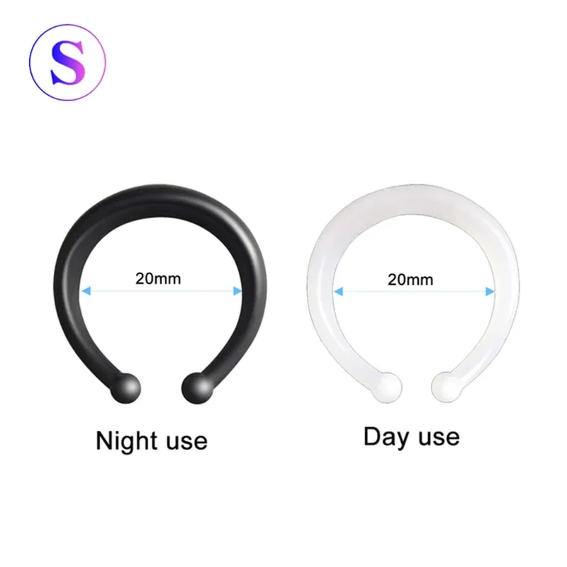 2PCS Vorhaut Corrector für Männer Penis Bahre Verzögerung Ejakulation Sex Spielzeug Widerstand Ring Täglich/Nacht Verwenden Cockring männlichen