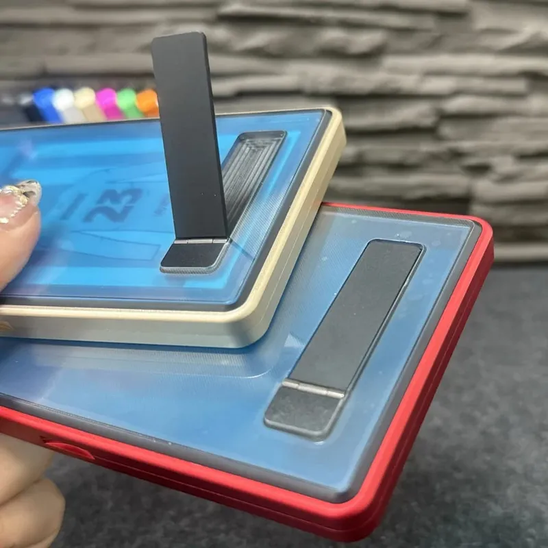 Aluminium Alloy Multicolor Trading Card Protect Case with Stand Untuk Sokongan Kad Bergred PSA BGS Mendatar dan Menegak