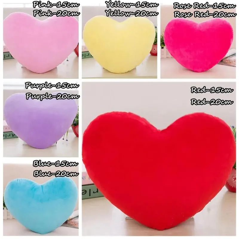 Hot for Birthday Valentines Day Heart Pillow Pillow Heart Shape Soft Pillow — image 7