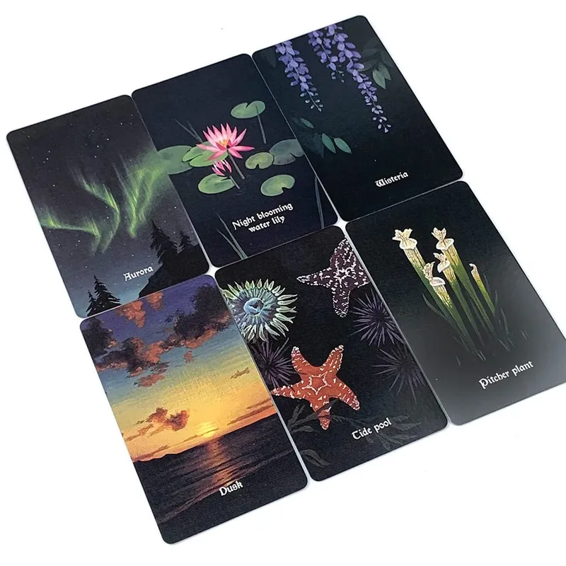 Nová Nocturna Oracle Deck A 48 ks karet Oracle Mystické umělecké dílo Odolné a přenosné Perfektní pro duchovní vedení a sběratele — image 5
