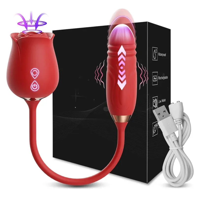 Clit Sucker Vibrator สำหรับผู้หญิงดูด Clitoris Stimulator พร้อม Thrusting ไข่หญิง Masturbation ผู้ใหญ่ Goods Sex Toy สำหรับผู้หญิง — image 9