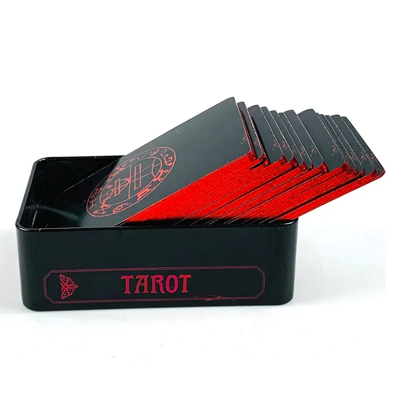 Occult Tarot In A Tin Metal Box Tarot Deck With PDF Guide Book Fate Divination Cards Game Great For Beginners & Party Games — image 4