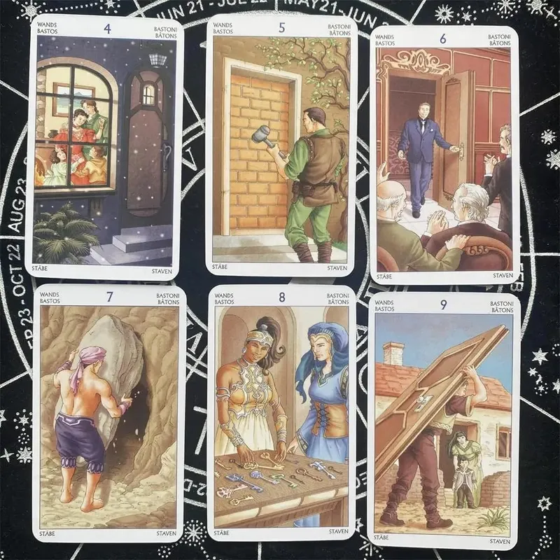 78PCS Tarot of the 78 Doors Cards Tarot Cards Fortune Telling Divination Tarot Card Family Party Leisure Board Game — image 4