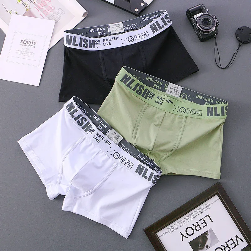 [Bloom the love] Marke Solide 1 stücke/3 stücke Boxer Männer Unterwäsche Baumwolle Boxershort Herren Boxer Mann Cuecas masculina Größe M-3XL nl-112
