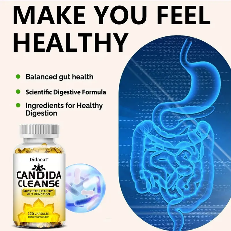 Candida Cleanse-Contains Natural Herbs and Probiotics To Support Healthy Bowel Function and Immune Health Suitable for Unisex — image 4
