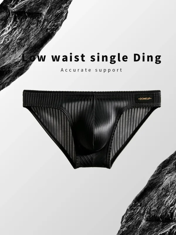Quần Lót Nam Gân Họa Tiết Nam Ngắn Nylon Elastane Quần Lót Nhẹ Mỏng Thoải Mái Nam Tam Giác Quần Lót M‑XXL — image 4