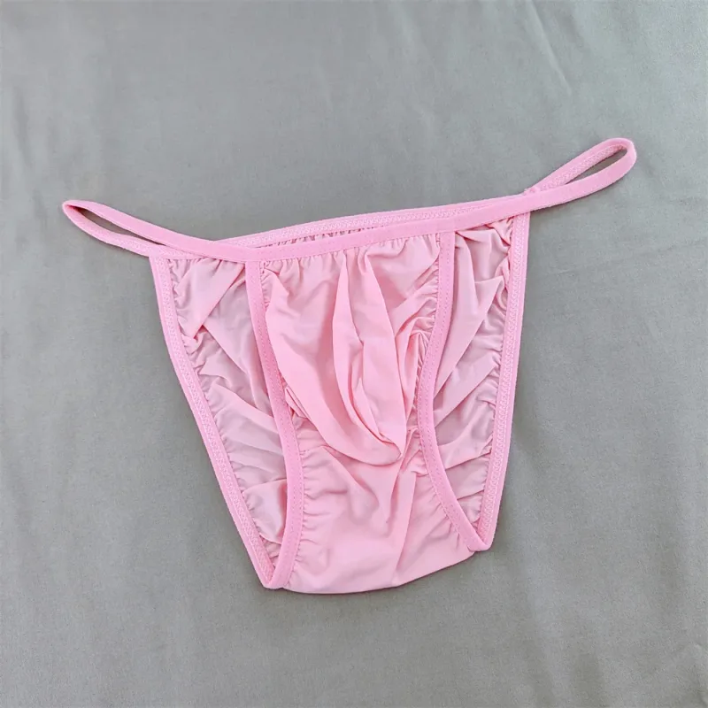 Solid Color Briefs Men Underwear Ultra Thin U Pouch Panties Low Waist Seamless Quick Dry Briefs for Daily Wear — image 32