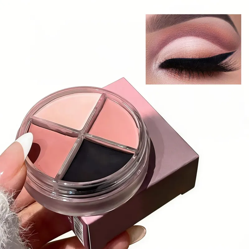 Kit crema eyeliner a prova di sbavature Herorange Trucco occhi multiuso per principianti