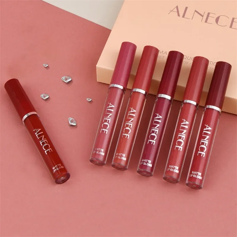 Combination Lipstick Set Makeup for Women Waterproof Long Lasting Cosmetics Matte Velvet Nude Color Lipstick Makeup Gift Box — image 5