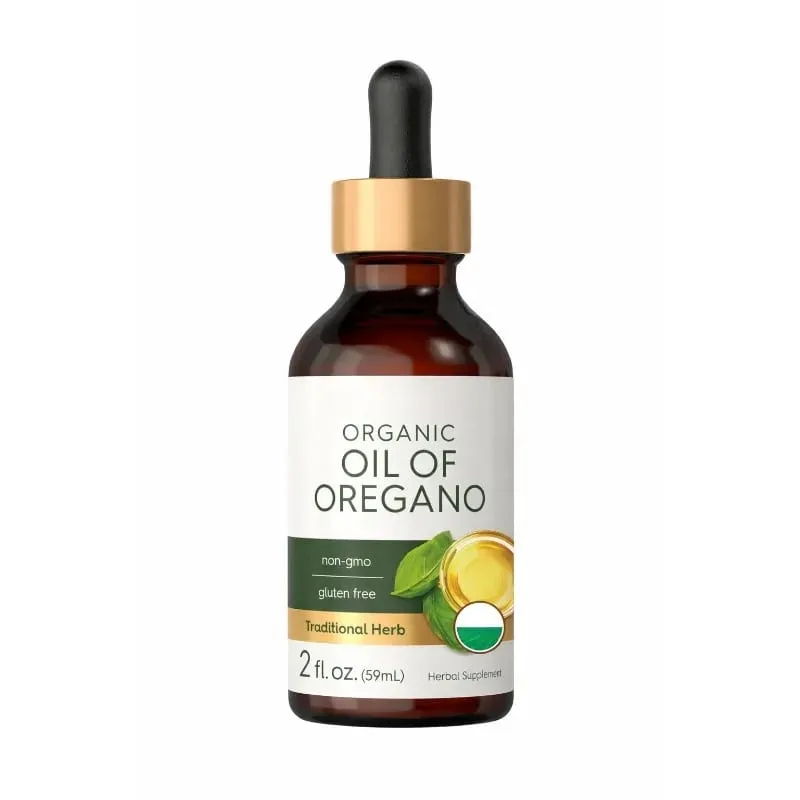 Organický olej z oregana Tekuté kapky Veganský bylinný doplněk Zdraví Non-GMO Bezlepková denní nutriční podpora 60 ml na láhev