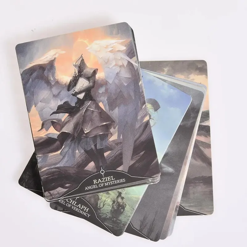 เวอร์ชันภาษาอังกฤษคุณภาพสูง Angelarium Oracle of Emanations การ์ดเกมความบันเทิงสำหรับครอบครัว PDF เกมตาราง — image 5