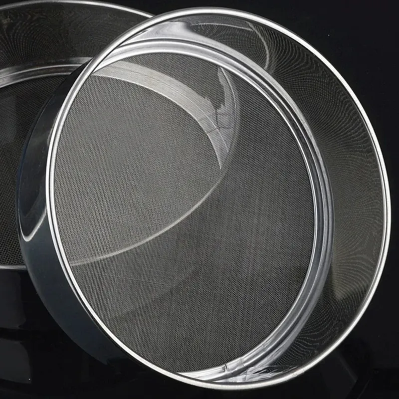 Stainless Steel Flour Sieve 40 Mesh Filter 15/20/25/30CM Kitchen Mesh Flour Sifter Flour Sieve Sifters Shakers Mesh Baking Tools