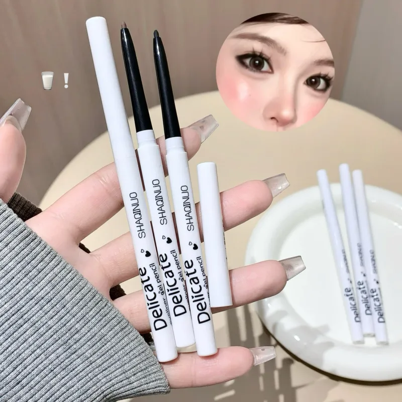 Crayon Eyeliner Gel mat imperméable, lisse, noir et blanc, stylo pour les yeux, maquillage longue durée, cosmétiques de beauté — image 5
